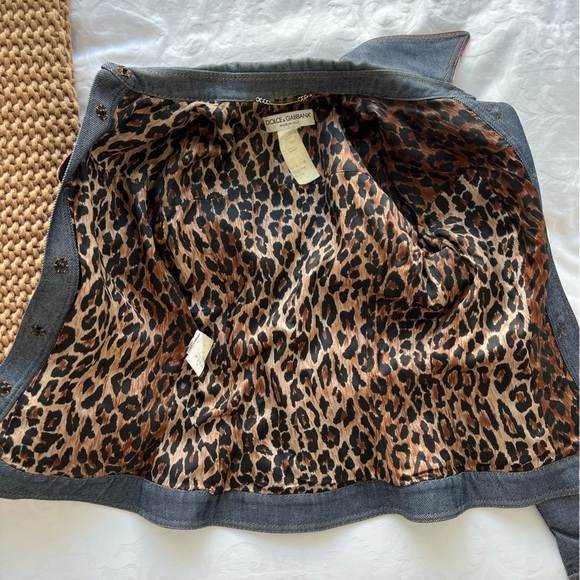 VINTAGE Dolce & Gabbana Jean Jacket sz 40 - Picture 11 of 12